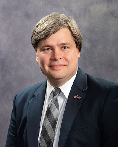 Portrait photograph of Senator Jeremy Trebas