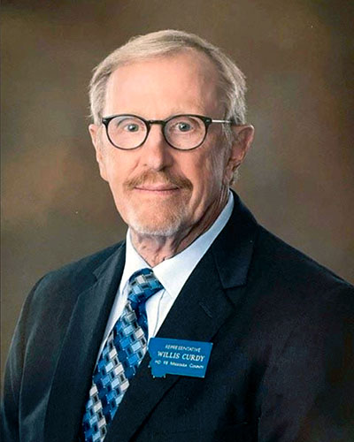 Portrait photograph of Senator Willis Curdy