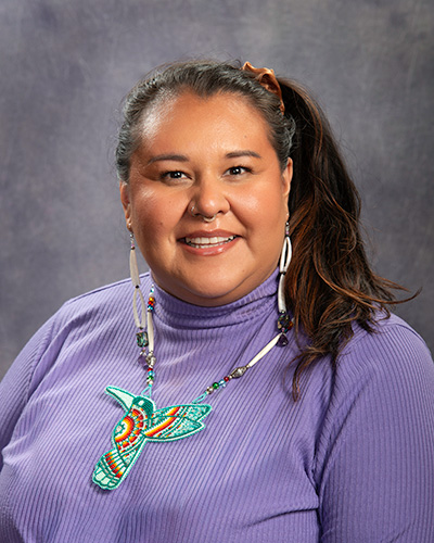 Portrait photograph of Senator Jacinda Morigeau